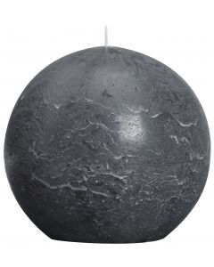 Bolsius, Bolsius Rustic Ball Candle 145 Mm Anthracite