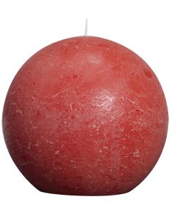 Bolsius, Bolsius Rustic Ball Candle 145 Mm Rouge