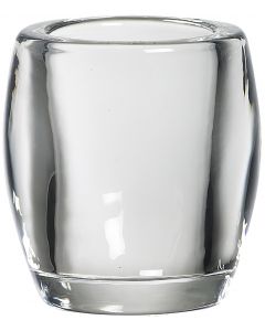 Bolsius, Bolsius Glass Holder Oval 77/72 Transparent